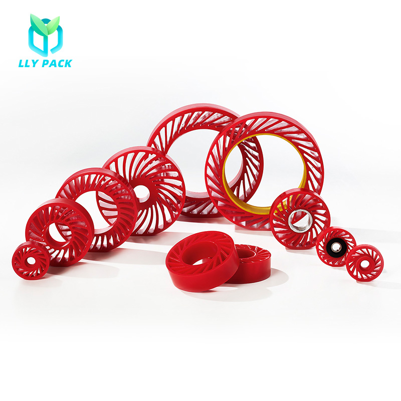 Top Quality 165*65*50 Polyurethane Lead Edge Feed Wheels No Crush Feeding Sun Wheel For Corrugated Machine Flexo Printer