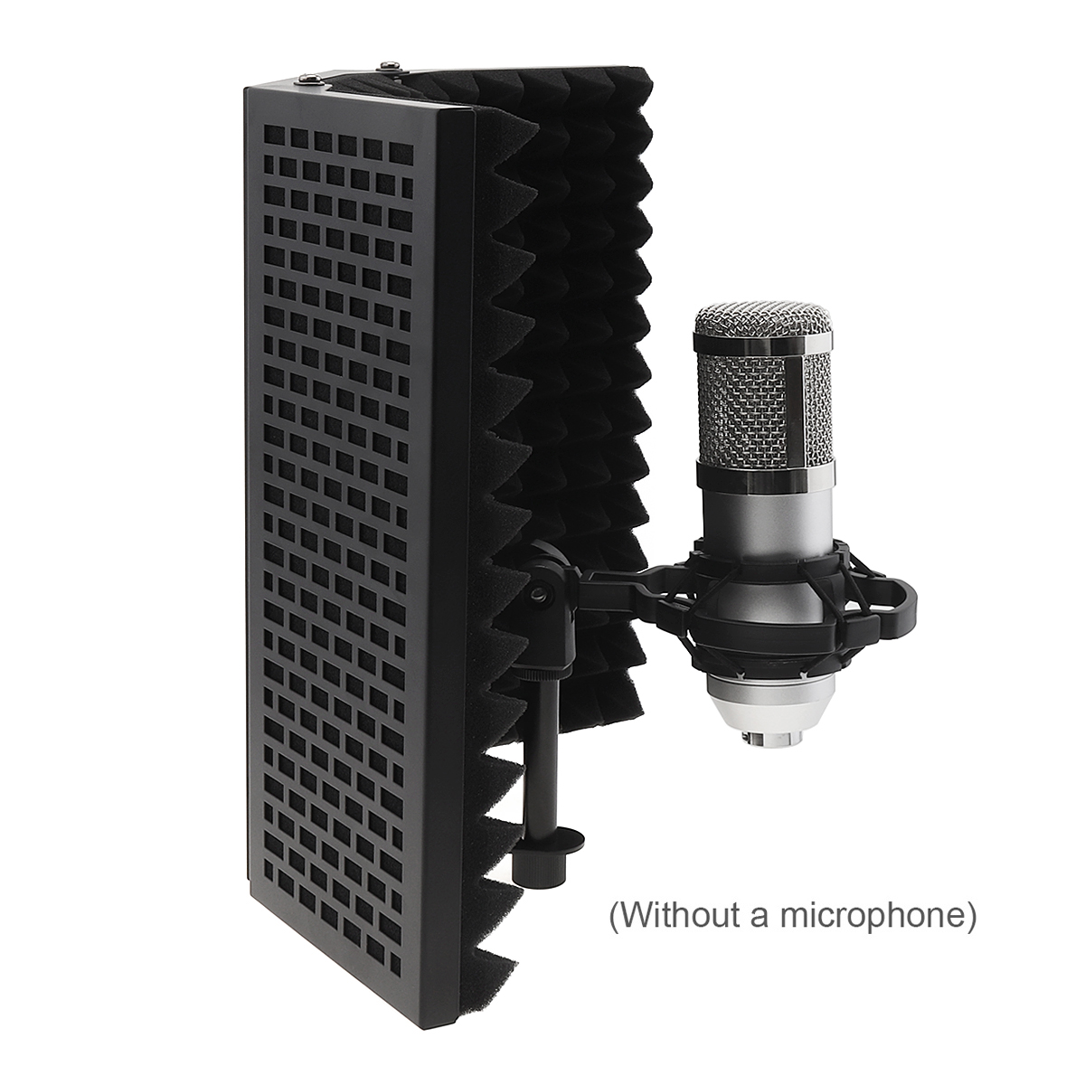 Profession Broadcast studio Microphone Pop Filter Wind Screen Mic Shield Plate Foldable Isolation Shield for bm 800 Microphone