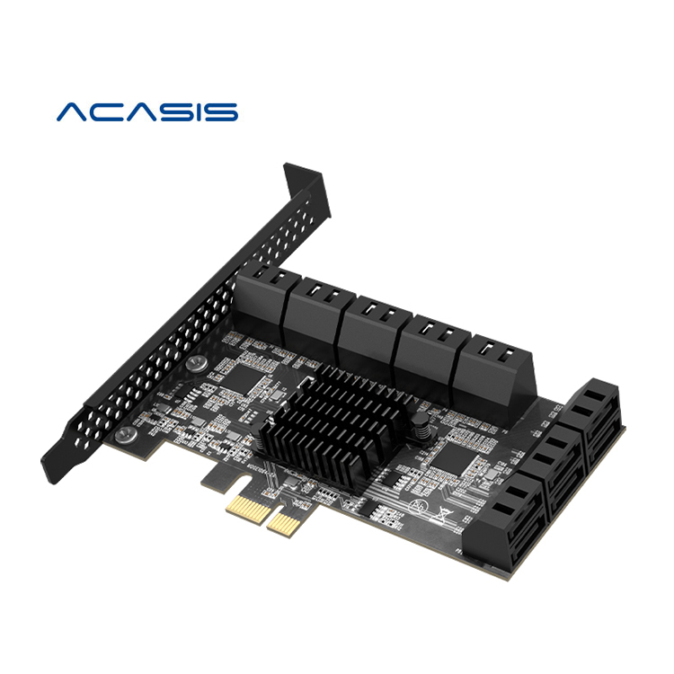 16 Port SATA 3 PCI Express Expansion Card to PCI-E Controller PCIE X1 to SATA Card SATA3.0 6Gb Adapter Add On Cards for HDD SSD