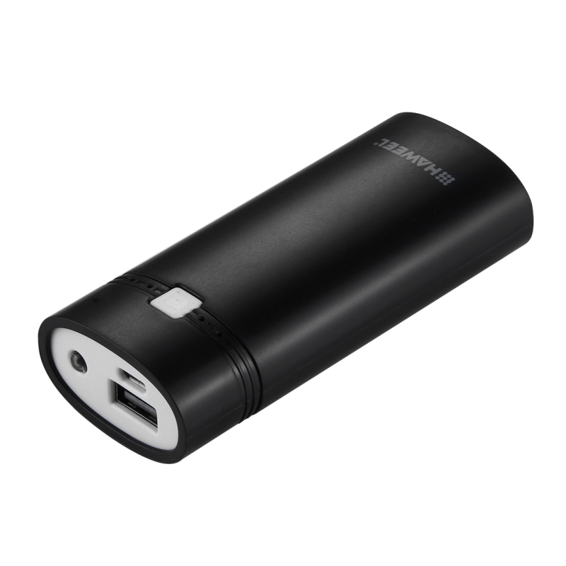Online Dropshipping HAWEEL DIY 2 x 18650 Battery (Not Included) 5600mAh Power Bank Shell Box USB Output Indicator Portable