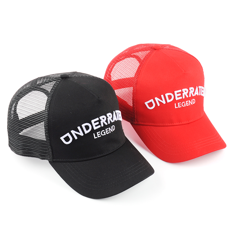 5 панелей вышитые gorras Пользовательский логотип тракер шляпы
