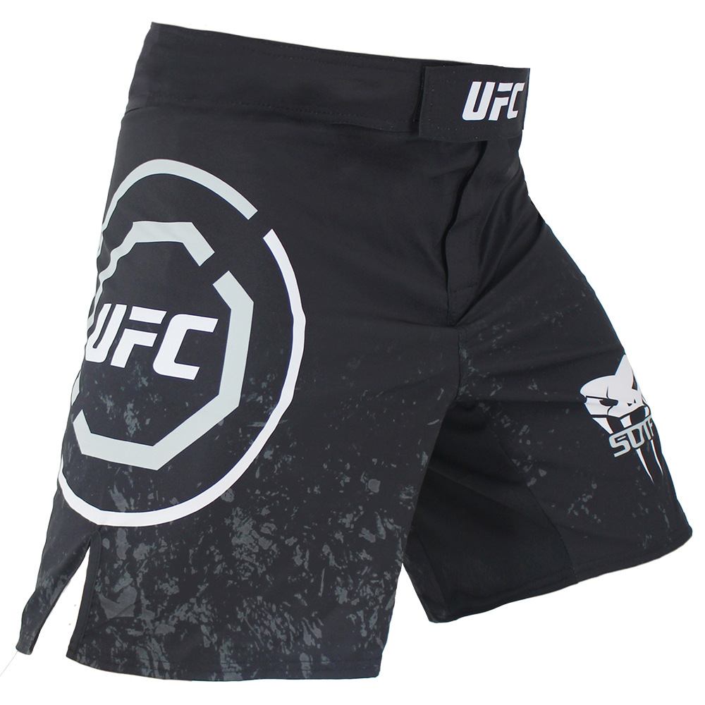 Китайский производитель на заказ, черные шорты MMA для тренировок, бокса
