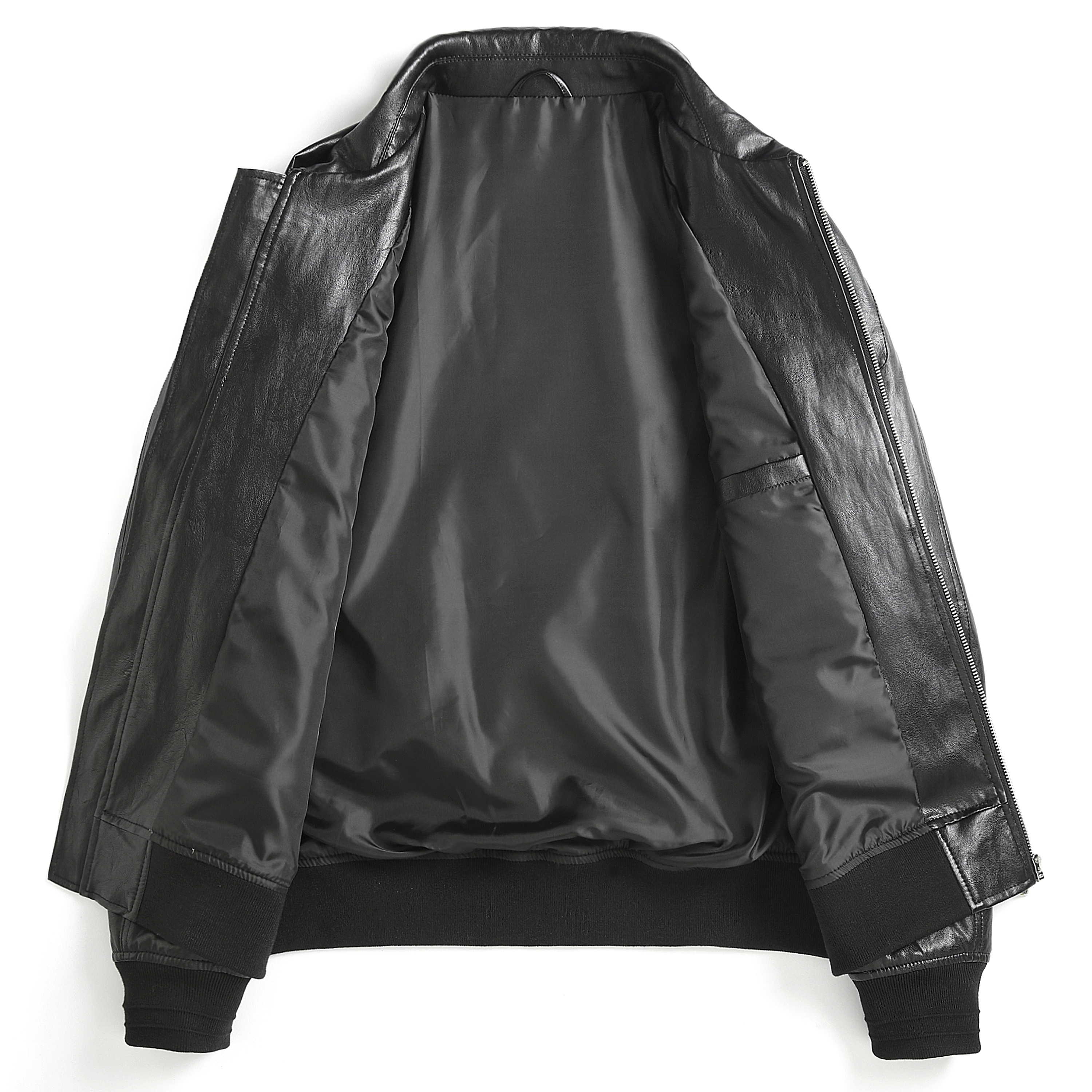 High Quality Plus Size Zipper Leather Jacket For Men Leather coat