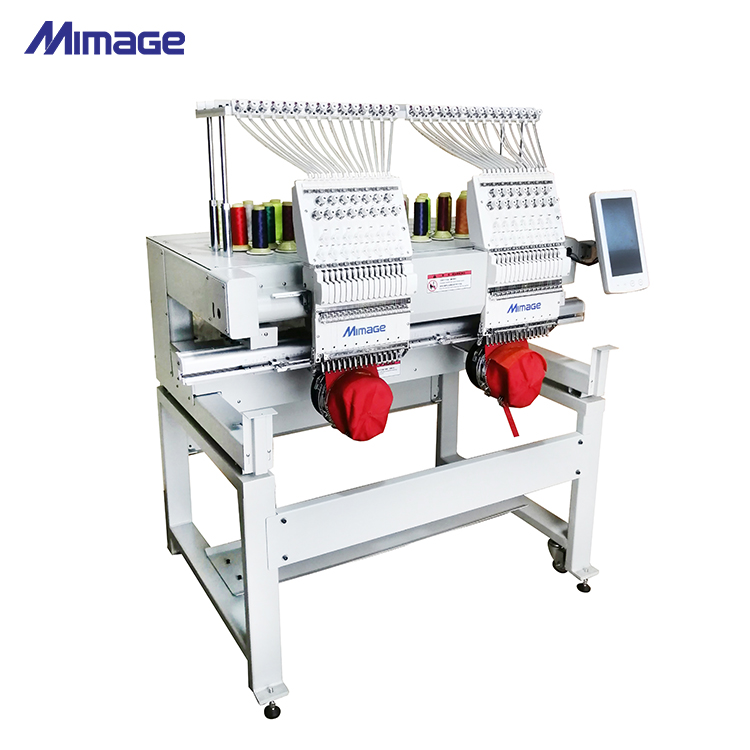 Mimage Latest Model Single/Dual/Four Head Embroidery Machine Bed Sheet/Window Curtains Embroider