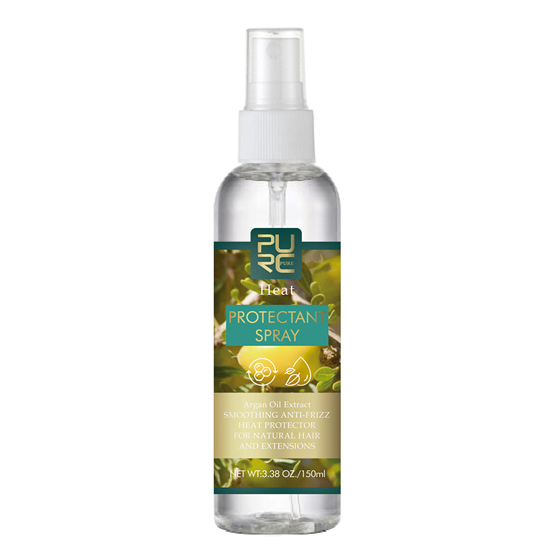 Private Label Heat Protectant Spray For Hair Smooth Anti Frizz Heat Protection Spray Natural