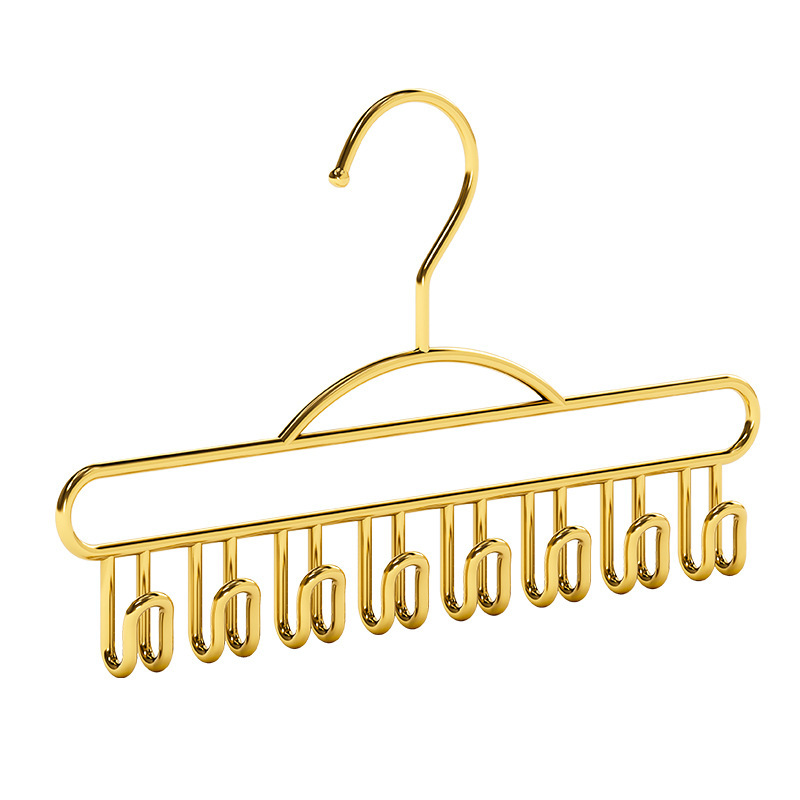 Factory Price Metal Wire Wardrobe Vest Clothes Bag Underwear Hanging Rack 8 Hooks Clothes Rack