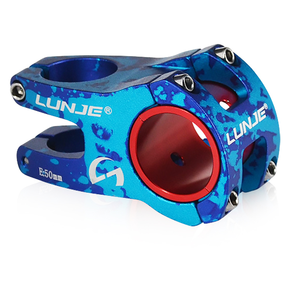 LUNJE New Product MTB Handlebar Stem Colour Alloy Mountain Downhill Stem Parts Short St
