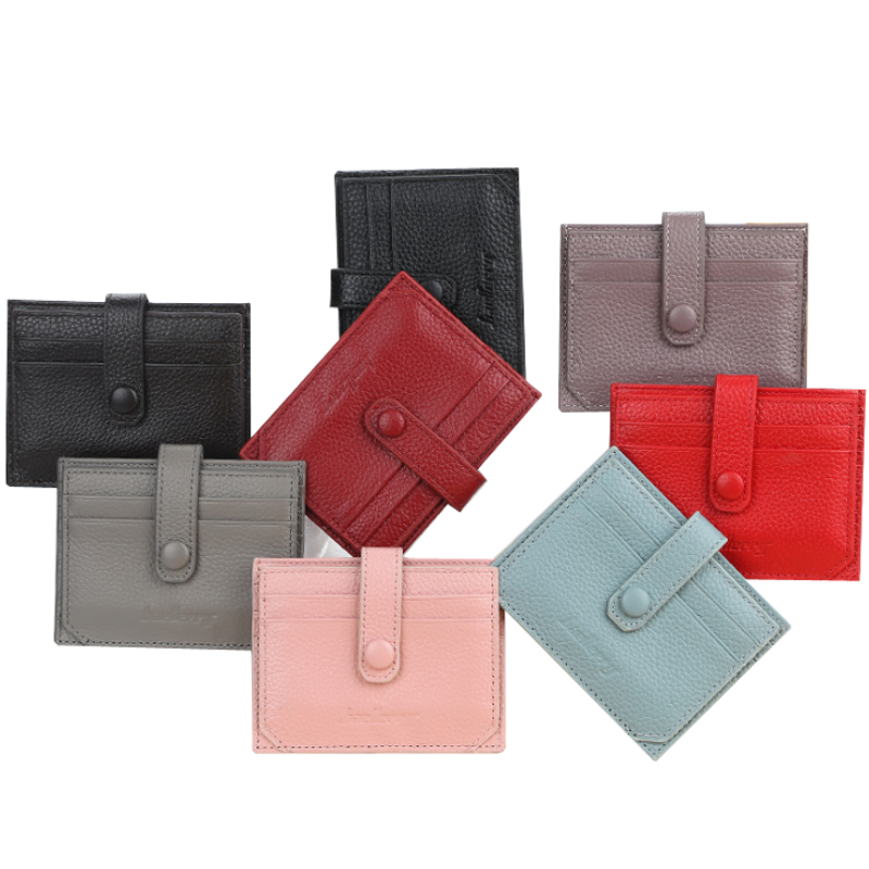 2021 Latest 100% Genuine Cowhide Leather Card Holder Unisex Super Thin Bank Card Bag Wallet Men Women Driving License Bag Purses