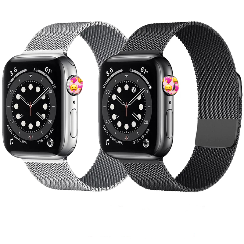 Металлический ремешок для часов, роскошный браслет-цепочка для Apple Watch Band 38 мм 40 мм 42 мм 44 мм