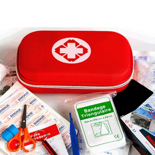 Medical Equipment Mini Tactical First Aid Kit for Driving Traveling Outdoor Home Using Red Portable First Aid Kit