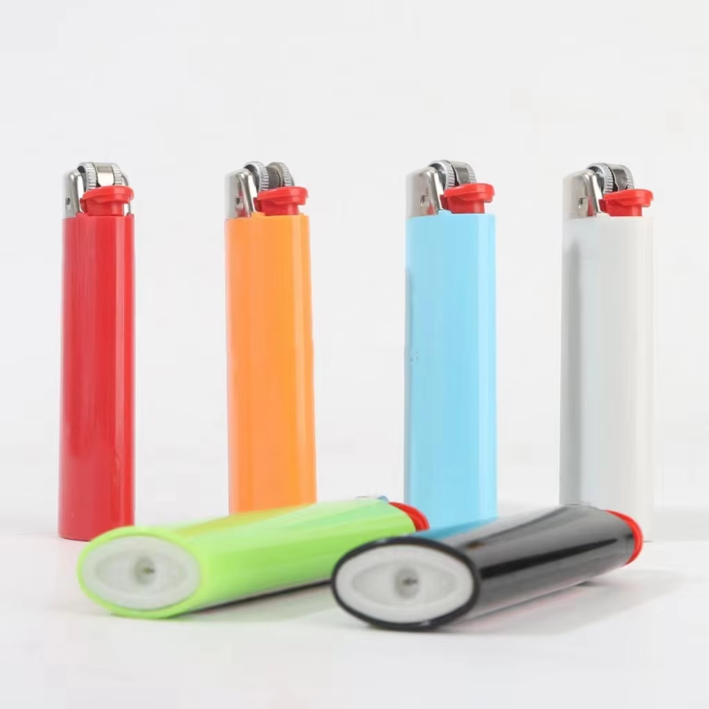 Cheap Plastic Disposable New Arrive Top Custom Logo Manufactured Cigarette Lighter Smoking Accessories USA Lighter
