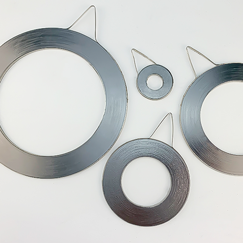 Iron sheets graphite composite flange spiral wound clad sealing gaskets metal