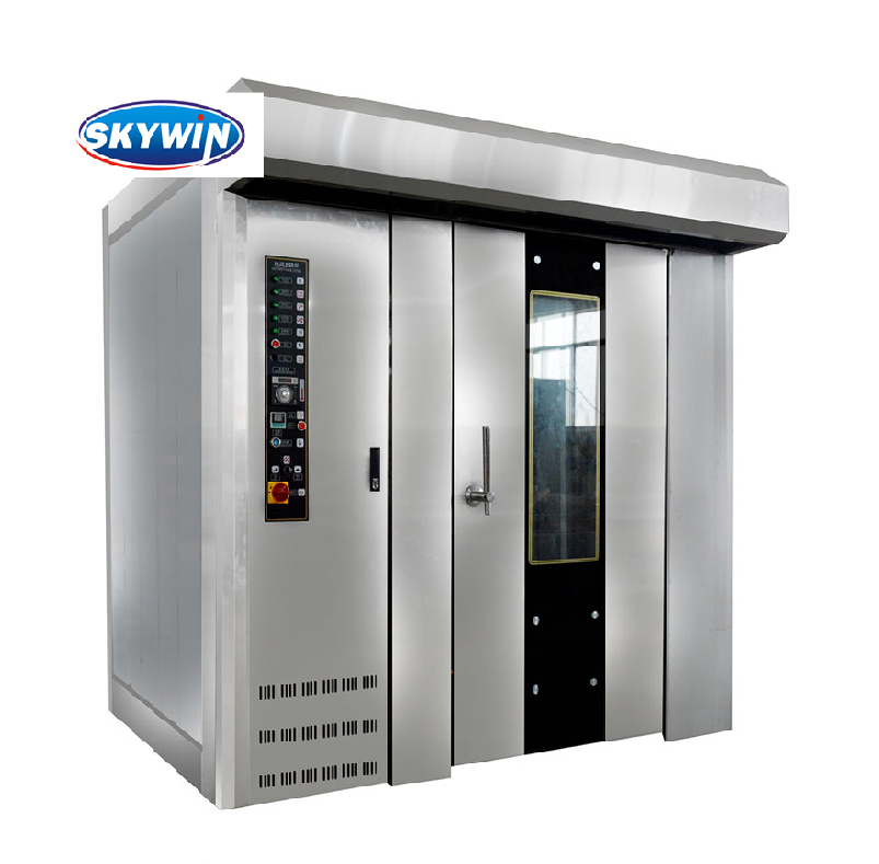 32 64 Trays Rotary Electric Rack Oven Diesel / Gas Oven Commercial Baking Equipment Bread Making Machine