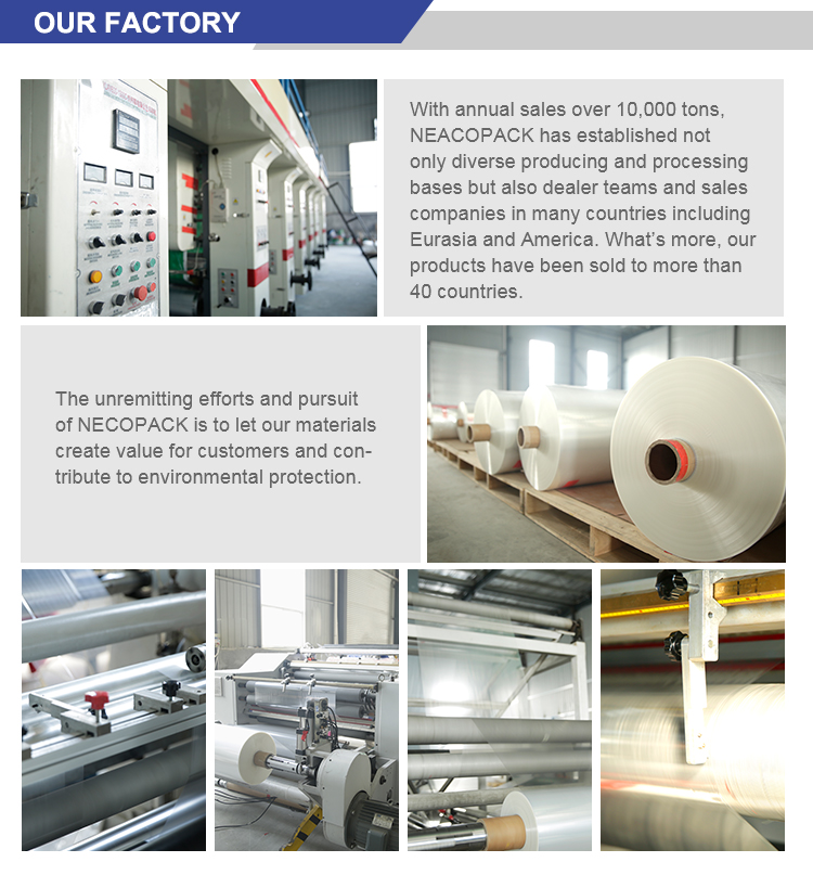 Food Grade Clear 15 micron  pof film heat shrink for eggs packaging