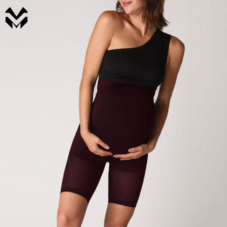 Custom Mesh High Waist Maternity Apparel Maternity Shorts With Pocket