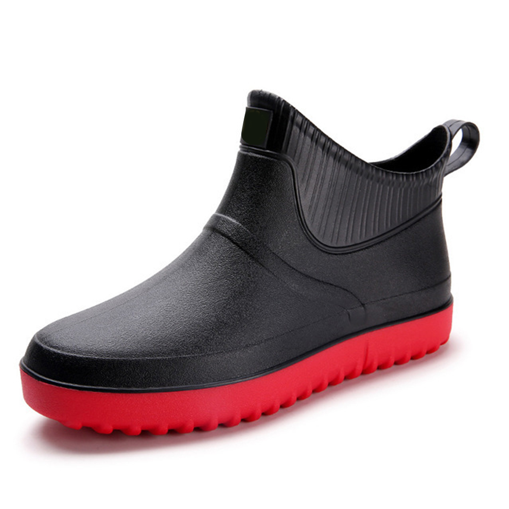 Waterproof Anti slip Men's Tube Kitchen Work Fishing Rain Boots Car Wash safety Rain boots