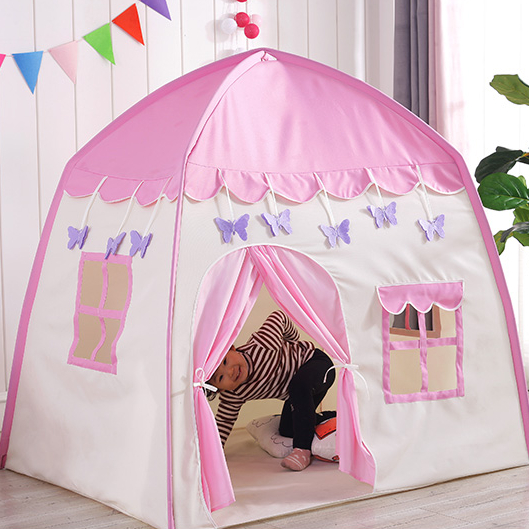 Low Price Baby Playhouse Folding Children Indoor Tent Blue And Pink Pop Up Children Tent