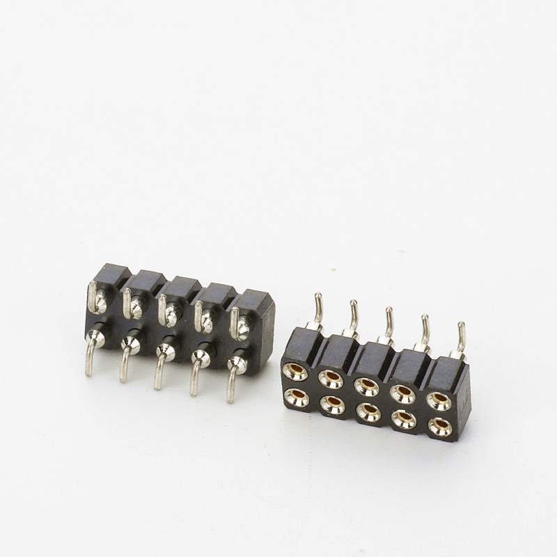 H7.0 двухрядный 2x5P черный круглый гнездовой разъем шаг 2,54 мм