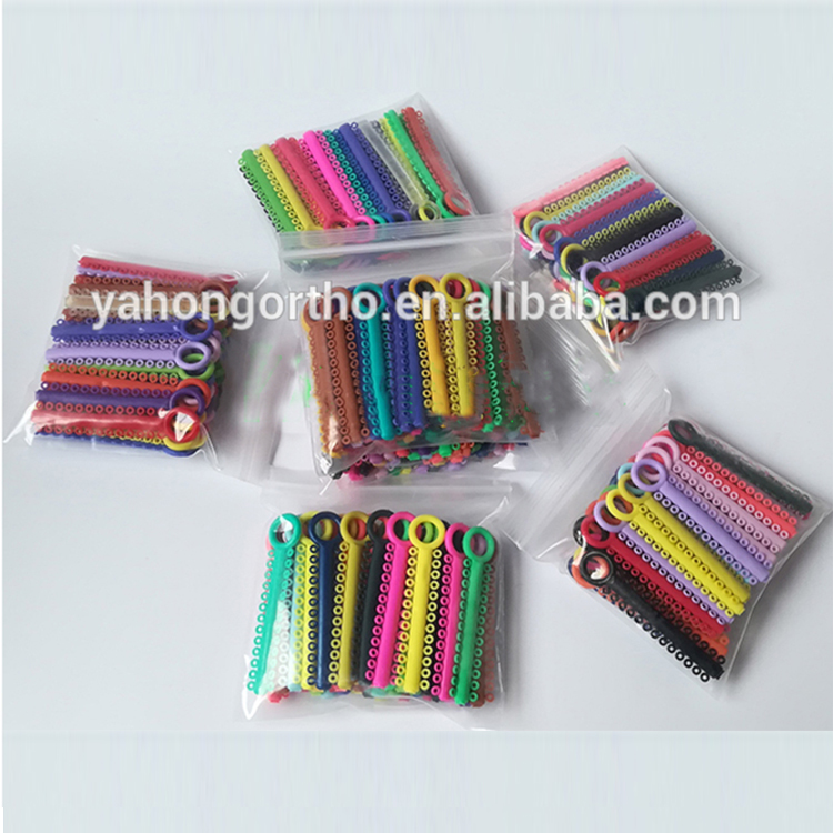 Dental Materials Orthodontic Elastic Power Chain Ligature Tie