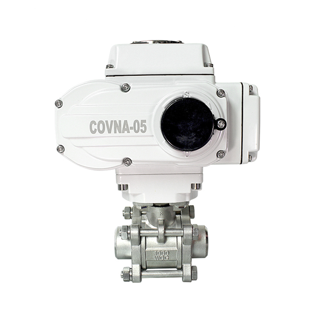Covna HK60-Q-3PS-H 3 way шаровые клапаны из нержавеющей стали Электрический привод шаровой клапан