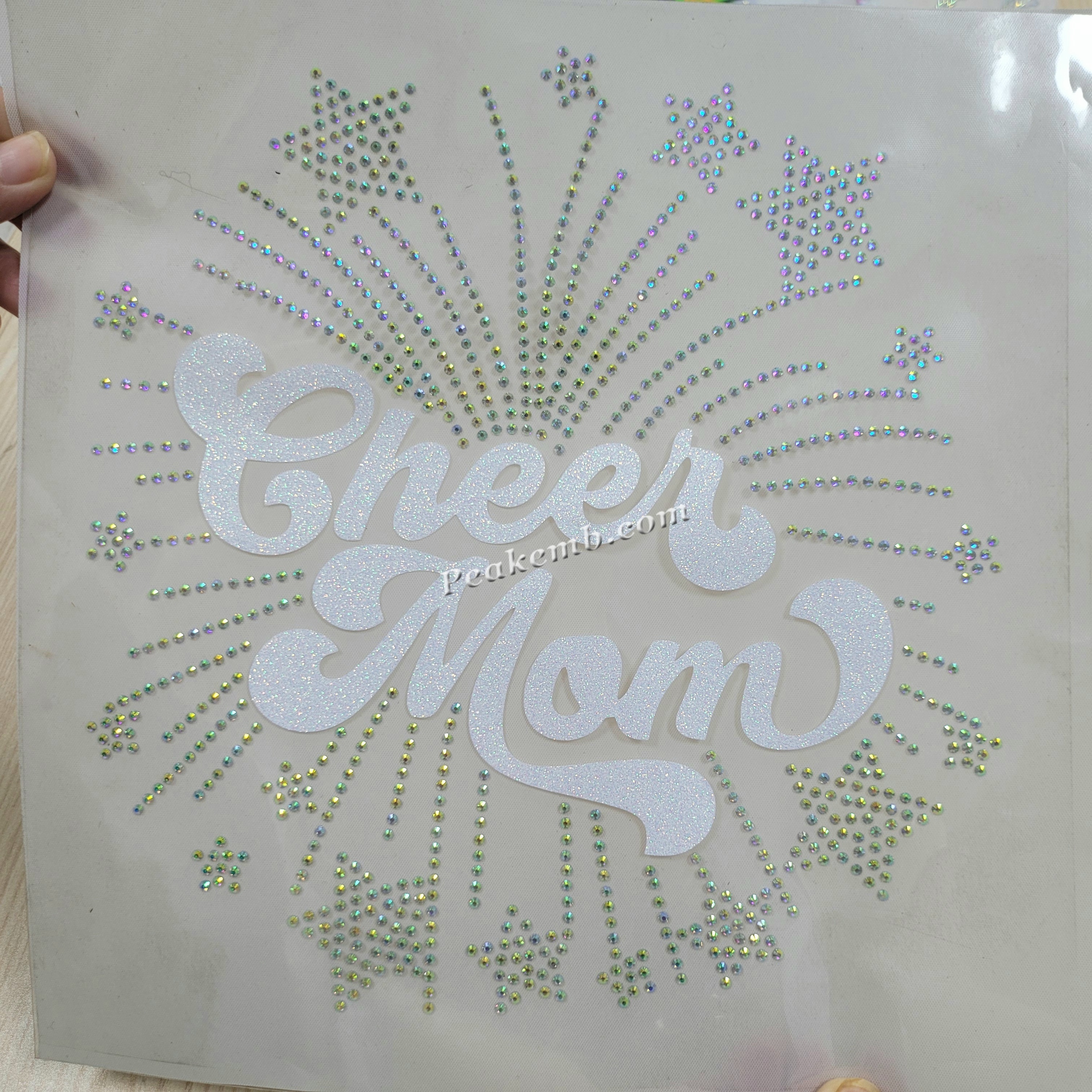 Best-selling Designer Transfer Plastisol Heat Transfer Rhinestone Glitter Heat Transfer Sticker T-shirt Print