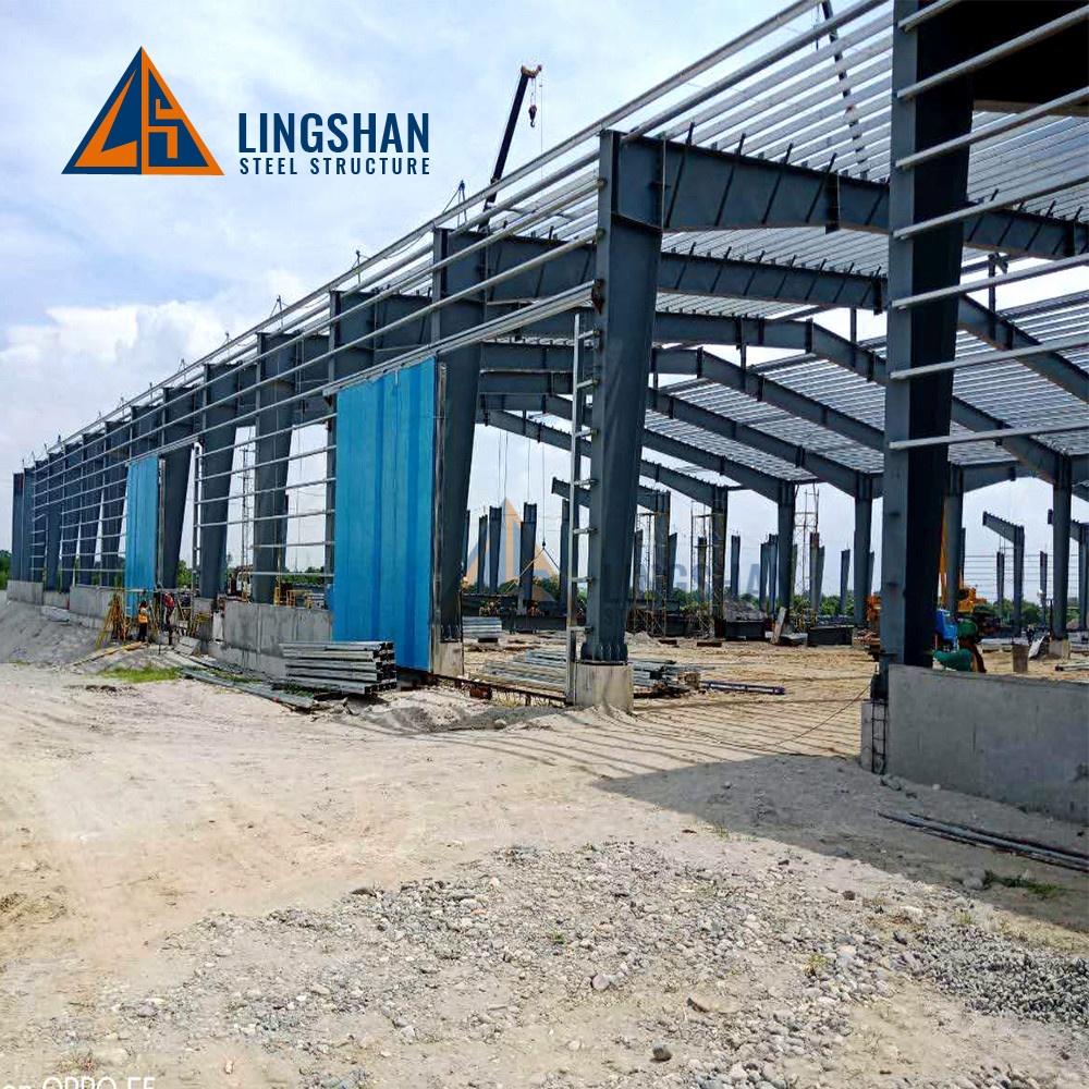 Prefab High Strength Industrial Shed Sandwich Panel Steel Warehouse