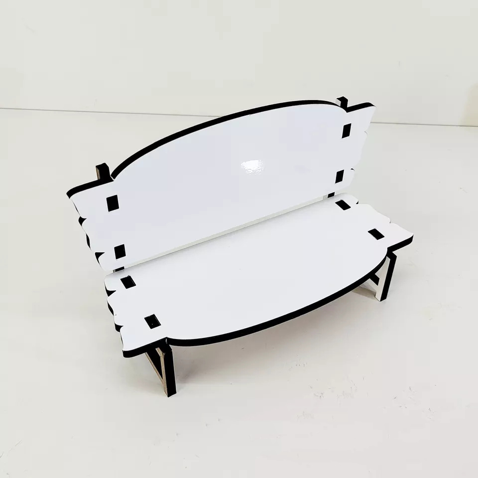 2022 Новый DIY Индивидуальный Логотип 7 дюймов Печатный фото из МДФ скамья прозрачная сублимирующе мемориальная скамья