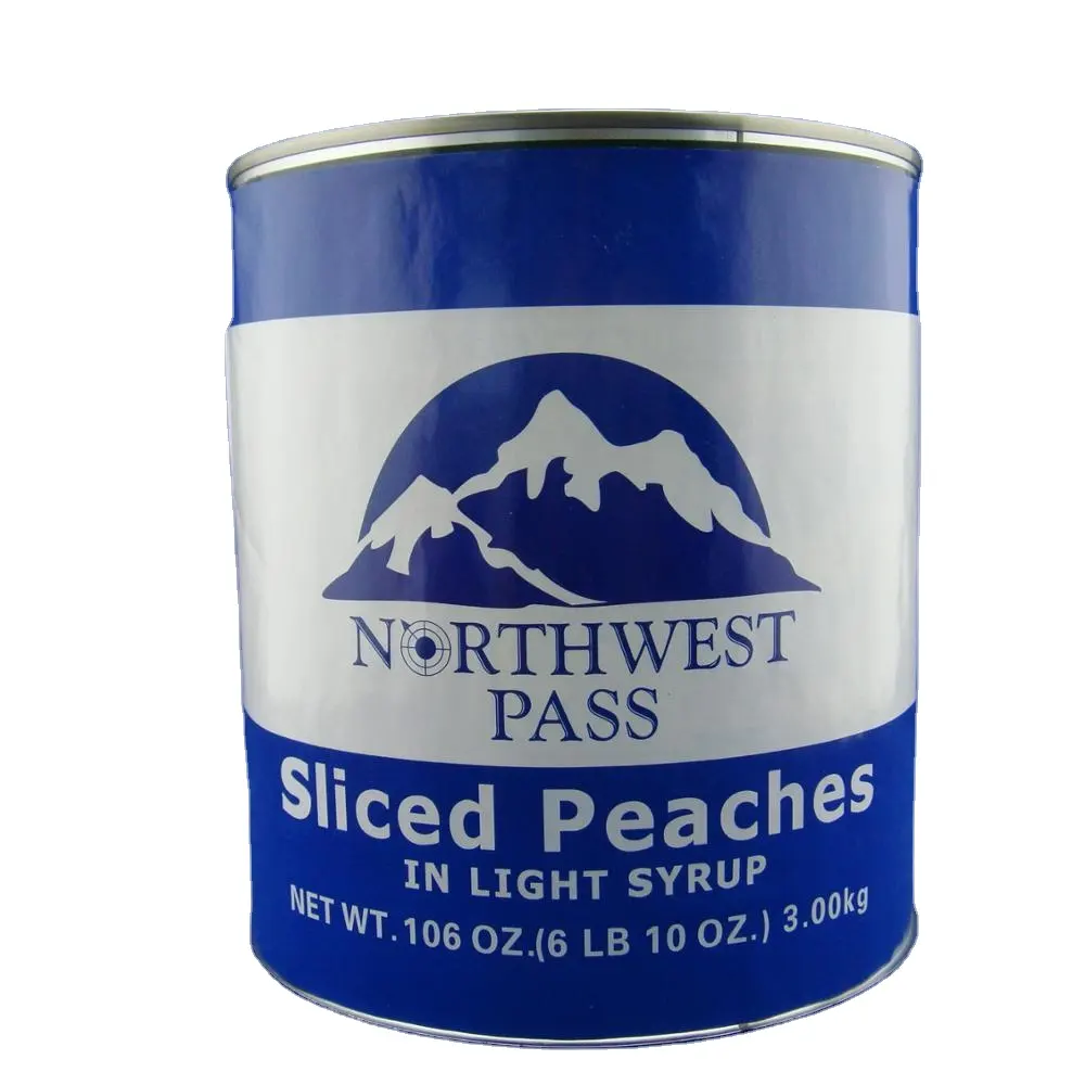 canned food manufacturer canned peach halves/sliced in syrup