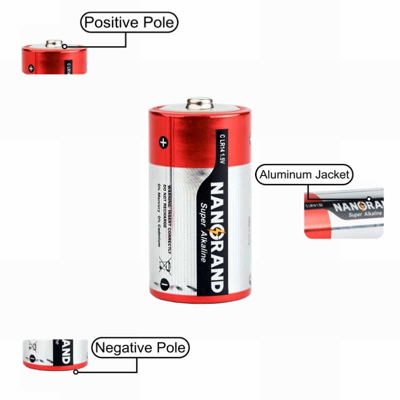 Various Durable Using Lr14 1.5 volt C Size Alkaline Battery For Small Electrical Appliances
