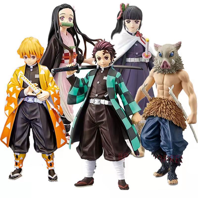 Экшн-фигурки из аниме «рассекающий демонов» Kimetsu No Yaiba Shinobu Nezuko, ПВХ Куклы, коллекционные модели, украшения, японские производные игрушки