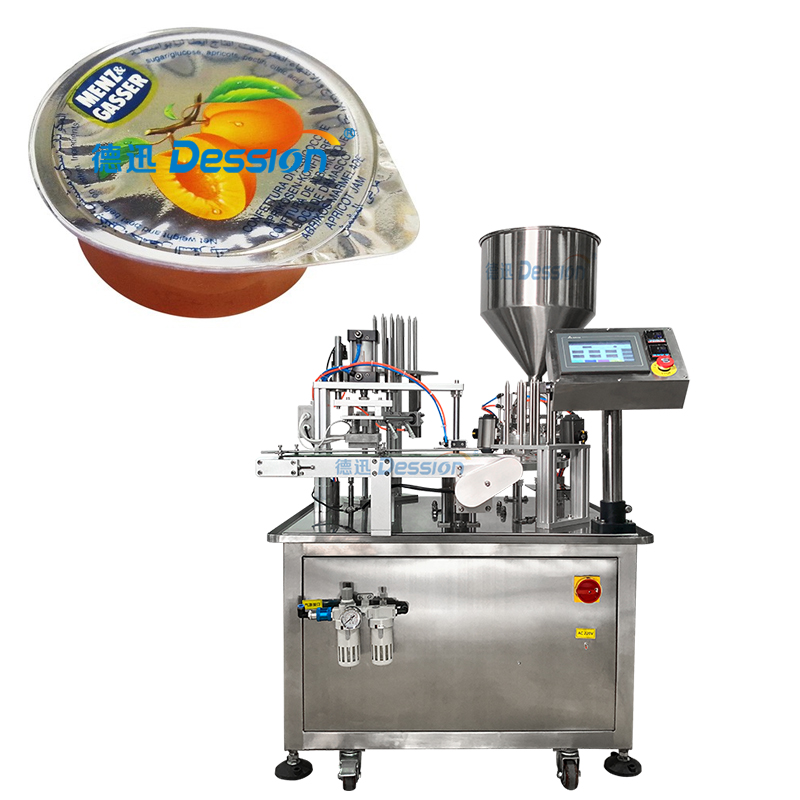 Automatic Yogurt Jelly Milk Cup Filling And Sealing Machine