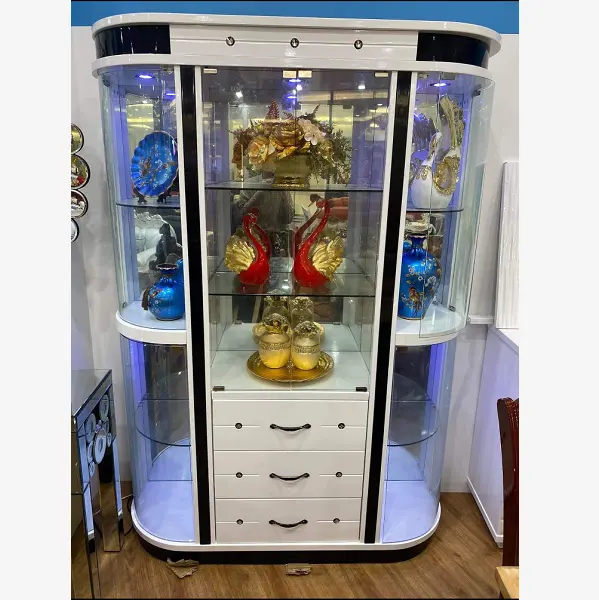 Wholesale Price Cheap wine cabinet with glass doors modern living room luxury wine cabinet