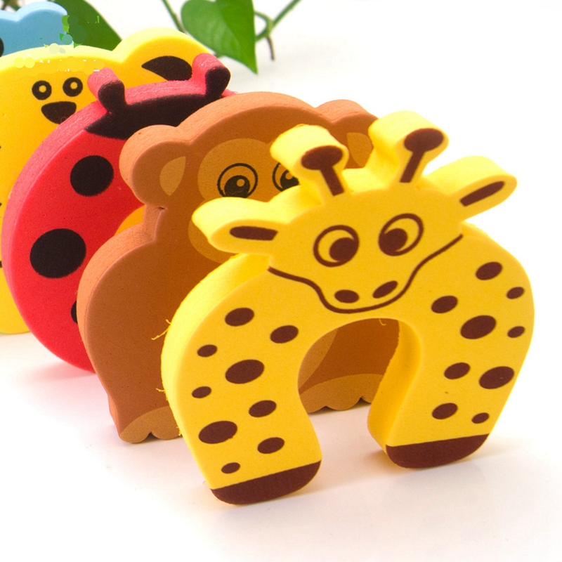 Protection Baby Safety Cute Animal Security Door Stopper Baby Card Lock Newborn Care Child Finger Protector