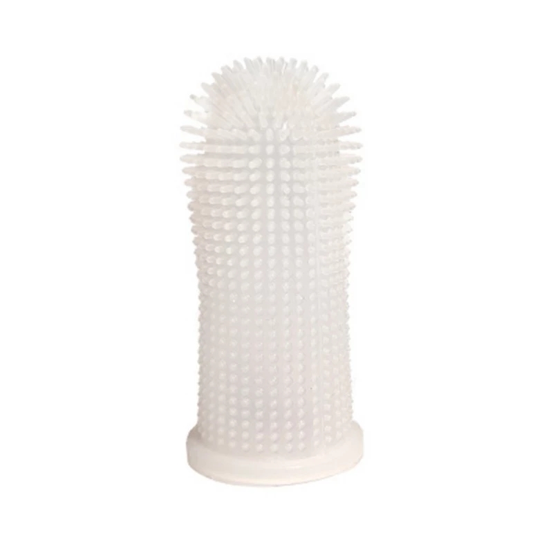 Pet Finger Cover Toothbrush Soft Pet Dog Brush Bad Breath Tartar Teeth Care Dog Cat Cleaning Supplies Pet Toothbrushes