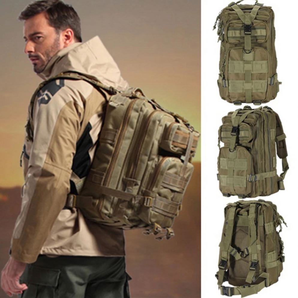 Tactical Assault Bag Fishing Military Sling Backpack Army Molle for Outdoor Hiking Camping Hunting Backpack Bag Travel
