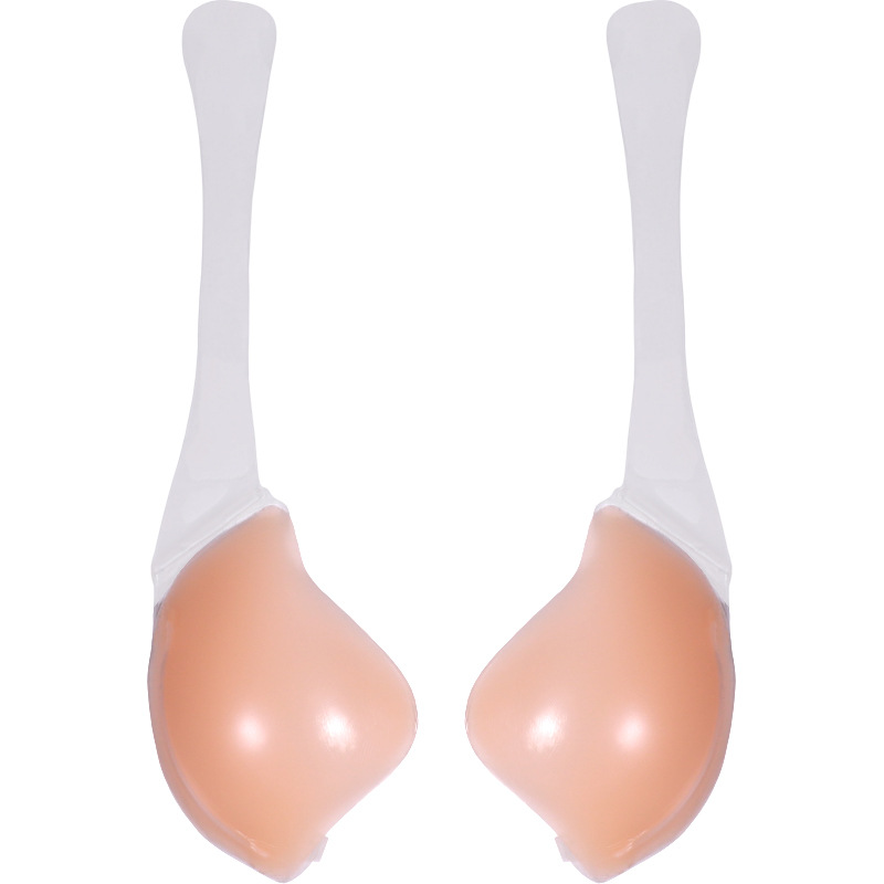 Plus size sexy woman underwire push up bra silicone underwear nipple bra breast sticky covers silicone bra for women