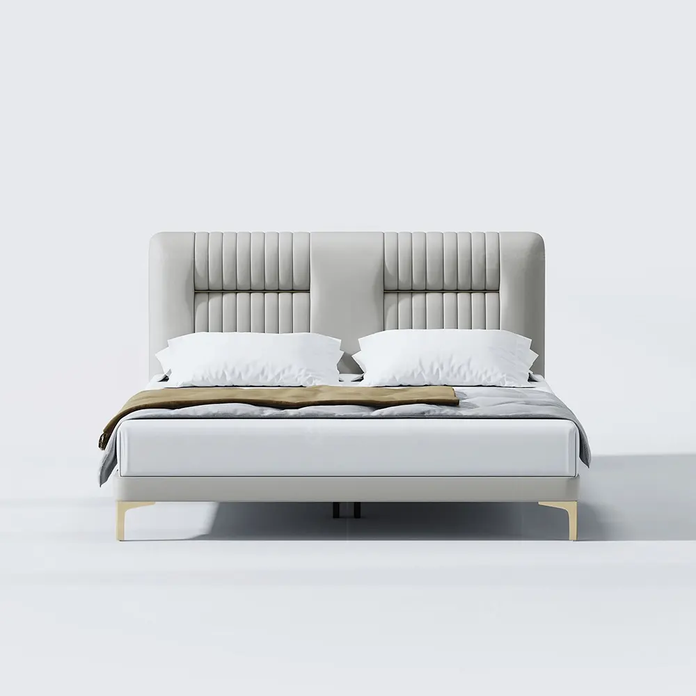 European designer bed sets cheap soild wood frame bedroom bed
