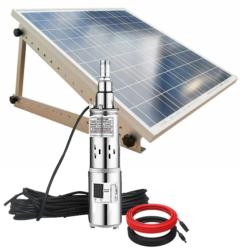 24V 250W Хороший глубинный насос работающий на постоянном токе от солнечных батареях солнечных водонагревательных объектов система погружной водяной насос на солнечных батареях для полива и орошения