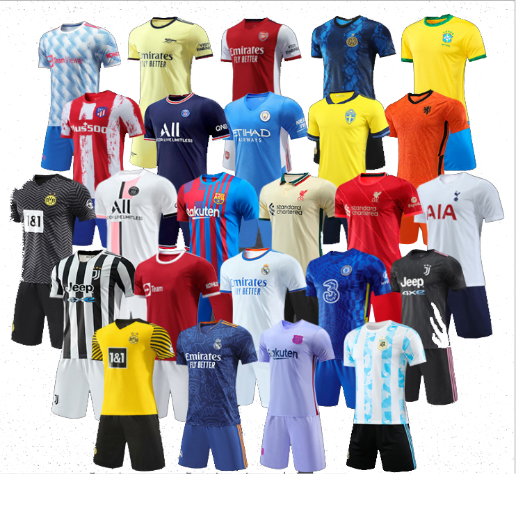 Kids Kit Pants Jersey Made In Thailand Track Suit Soccer Uniform Set Dresses Football Clothes
