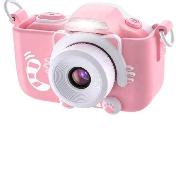 Christmas Kids Gift Pink Color Kids Digital Camera For Outdoor Activities