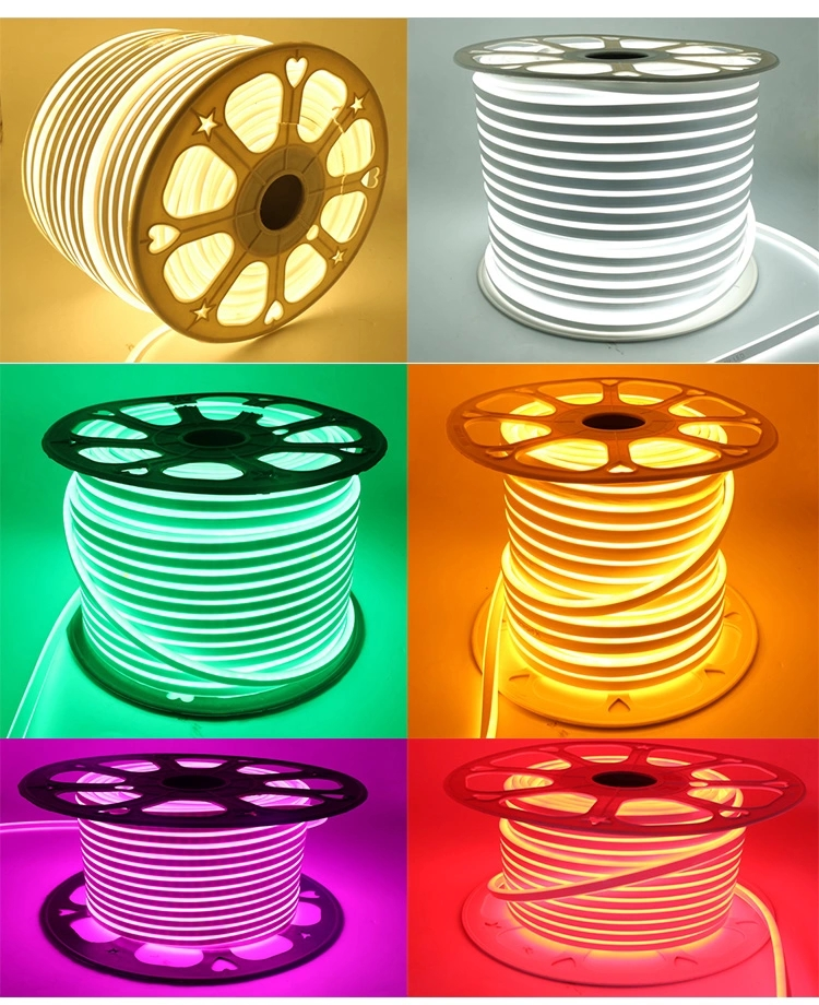 Outdoor Waterproof 110V 220V RGB LED Flex Neon Rope Tape Stripe Lighting