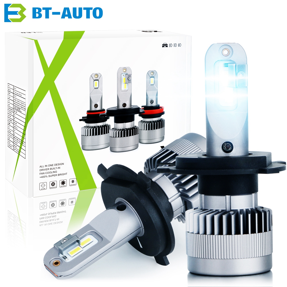 BT-AUTO X9 H4 auto lighting system led car headlight bulbs h4 adjustable headlight led kit