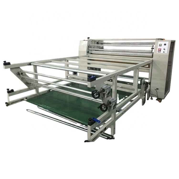 Roller to Roll Fabric Heat Press Transfer Machine / Roll For Calender Sublimation Oil Press Machine