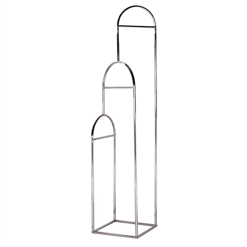 Customized Clothing Furniture Stainless Steel Vertical Coat Hanging Rack with or without Wheels