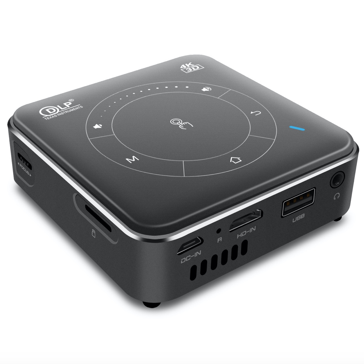 Умный мини мобильный кинопроектор Беспроводной Wi-Fi HD удобный 1920*1080P2021 Новинка