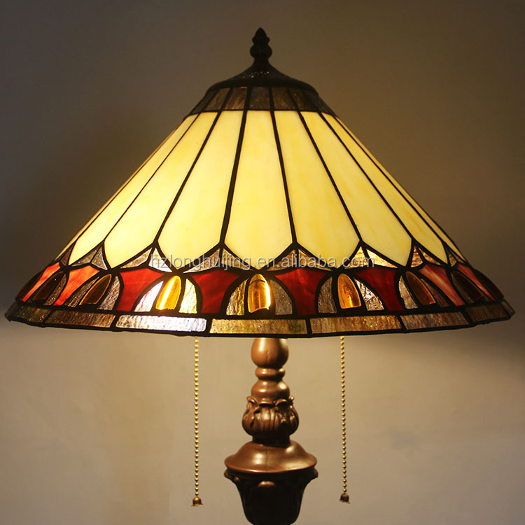 LongHuiJing 16inch Tiffany blue Mediterranean Stained Glass floor lamp E27 Home Parlor Dining bed Room standing lamps