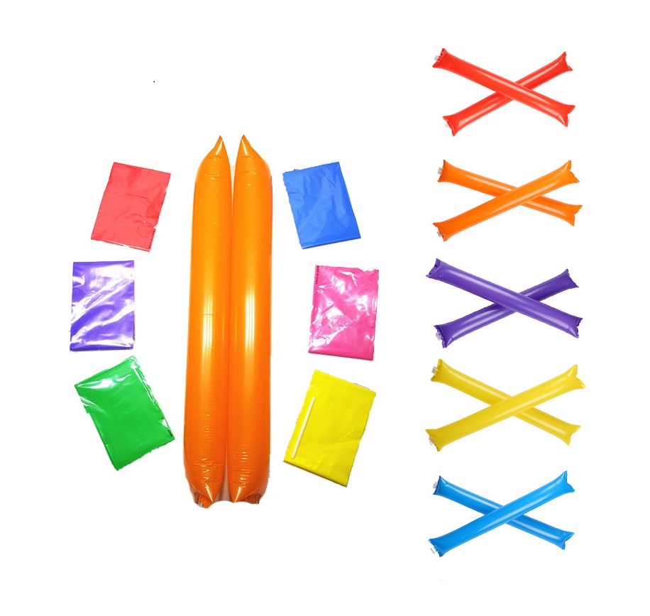 hand clap noise maker inflatable cheering PE clapper balloon sticks