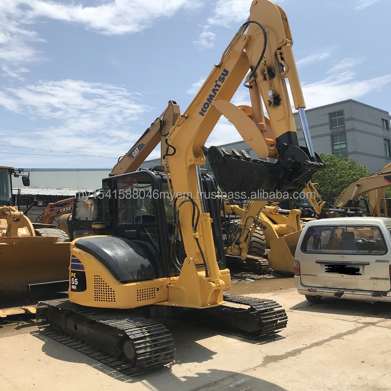Б/у komatsu мини-экскаватор pc55 с гидравлический палец/очень хорошее komatsu pc55mr-2 мини-экскаватор для продажи