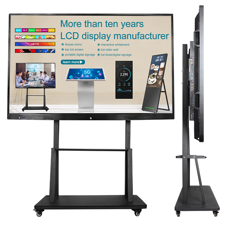 86 inch interactive whiteboard lcd multi touch screen classroom smart board projector price