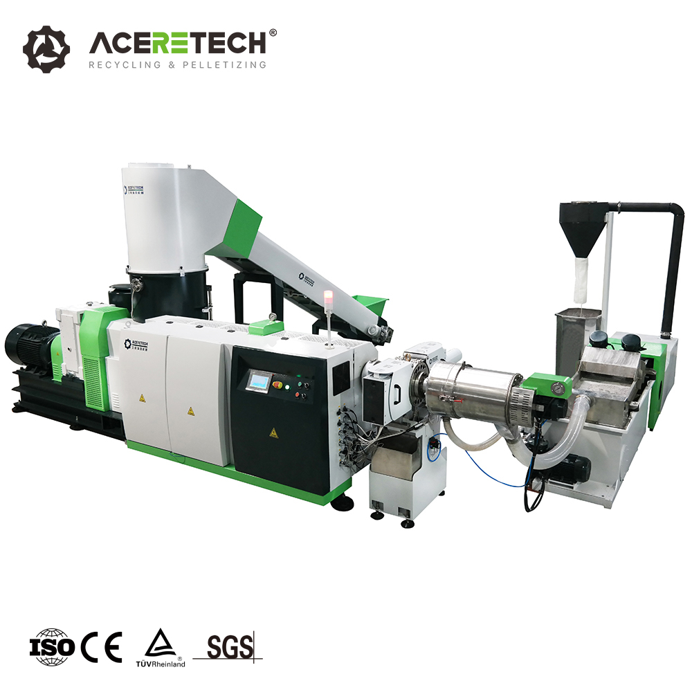 ACS-H PET PE PP бутылка хлопьев полиэтиленовый пакет гранулятор для переработки машина